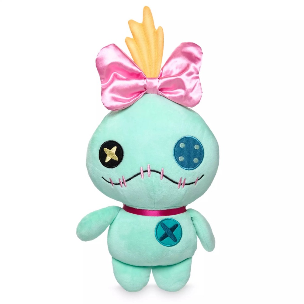 Flawed Gem! Disney Lilo & Stitch Scrump Plush Doll Button Eyes Bow Stitched 8 in